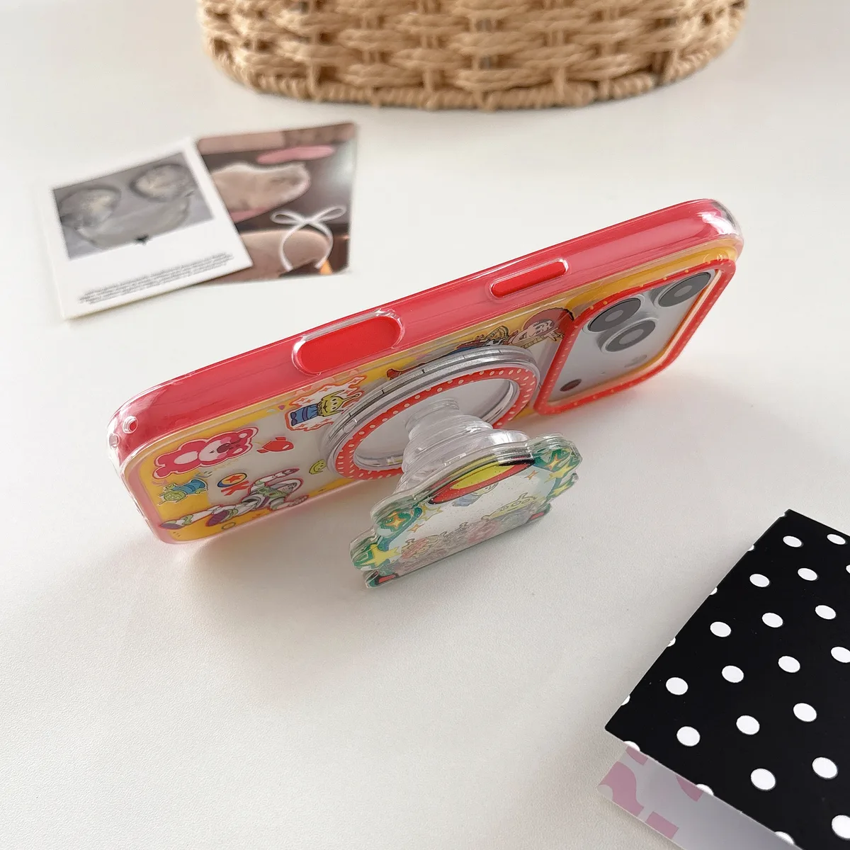 Toy Story Water Slide Game Phone Case with Beaded Strap for iPhone 17 16 15 14 13 Pro Max — MagSafe